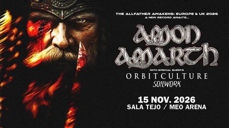 Amon Amarth — cartaz do concerto